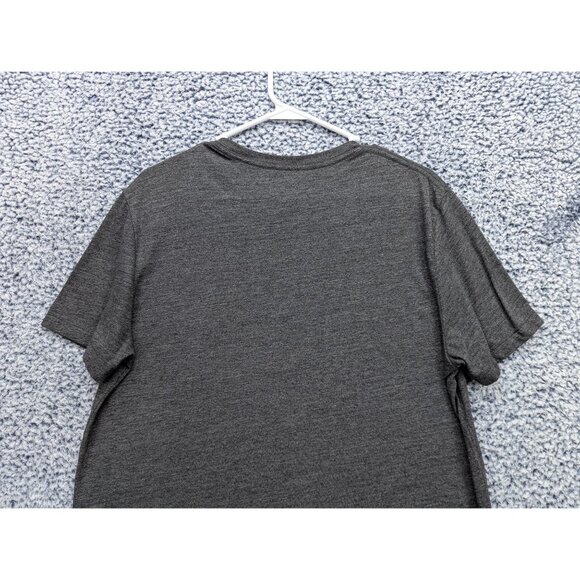 Lucky Brand Shirt Mens Medium Casual Lightweight Preppy City College Grunge Gray - Picture 6 of 11